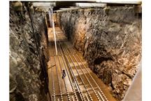  Jeden z tunelów wykutych w granicie pod powierzchnią Sztokholmu