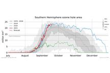 Prognozy CAMS dla obszaru dziury ozonowej na półkuli południowej 