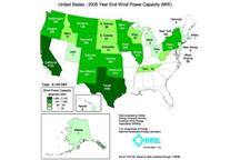 Moc zainstalowana elektrowni wiatrowych w USA przekroczyła 10000 MW