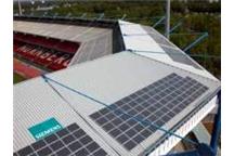 System solarny na dachu stadionu w Norymberdze System solarny na dachu stadionu w Norymberdze
