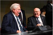 Lech Wałęsa i Michaił Gorbaczow
