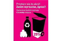 Łódź: rusza kampania edukacyjno-informacyjna Zgnieć butelkę Łódź: rusza kampania edukacyjno-informacyjna Zgnieć butelkę